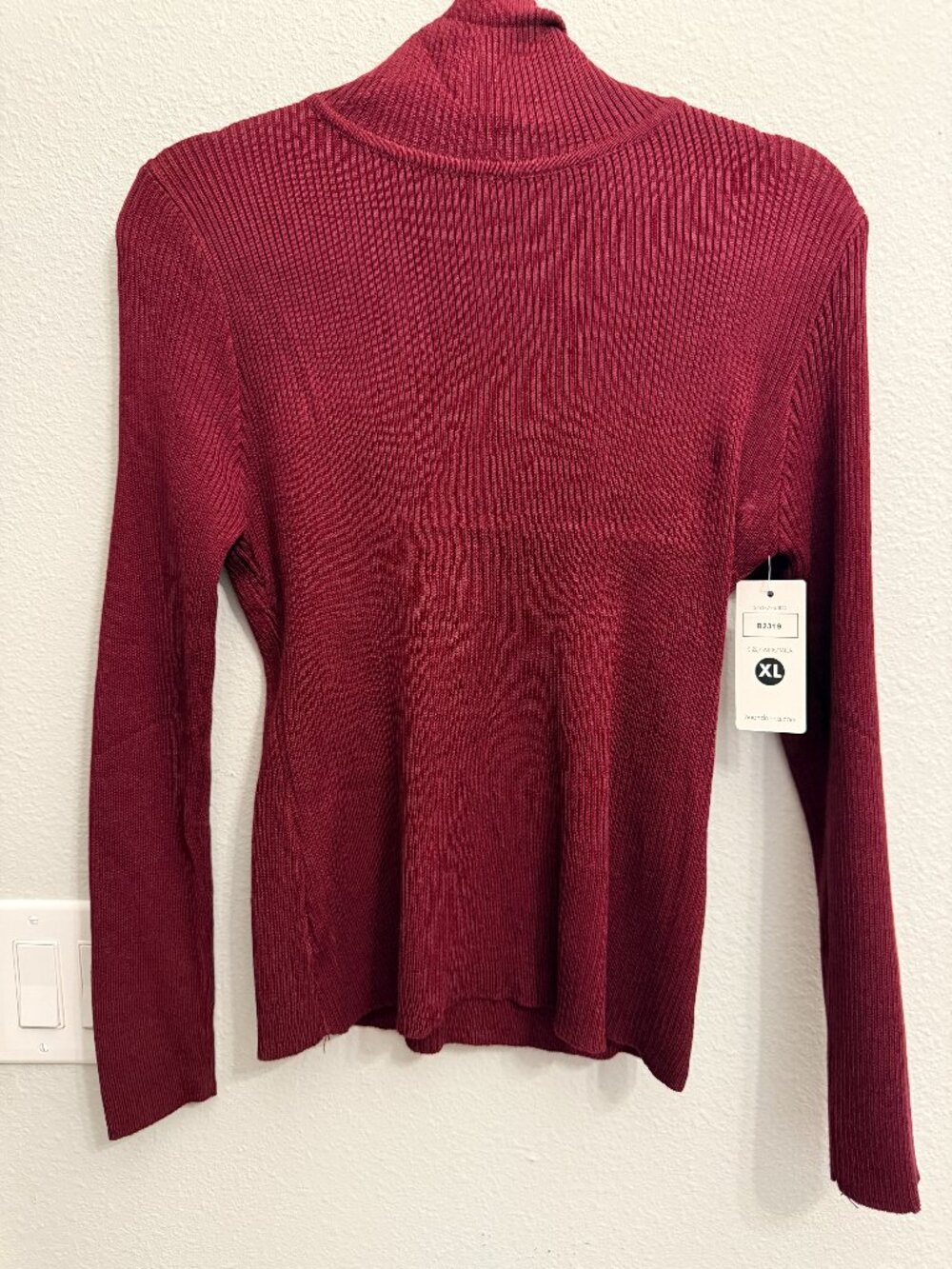 Jon & Anna Wine Turtleneck Sweater  XL NWT